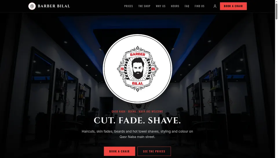 Barber Bilal, Barbershop