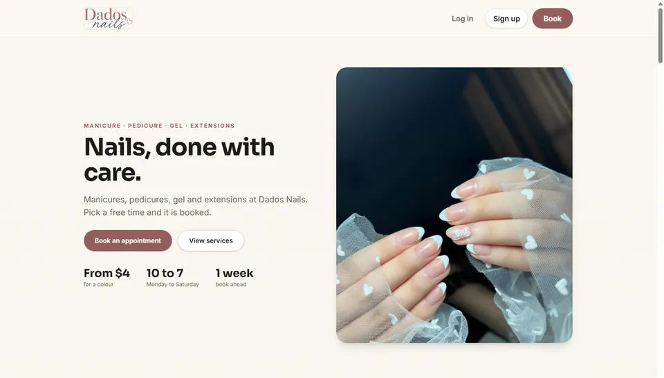 Dados Nails, Nail salon