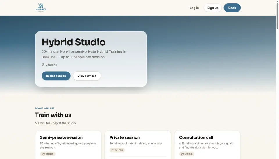 Hybrid Studio, Personal training