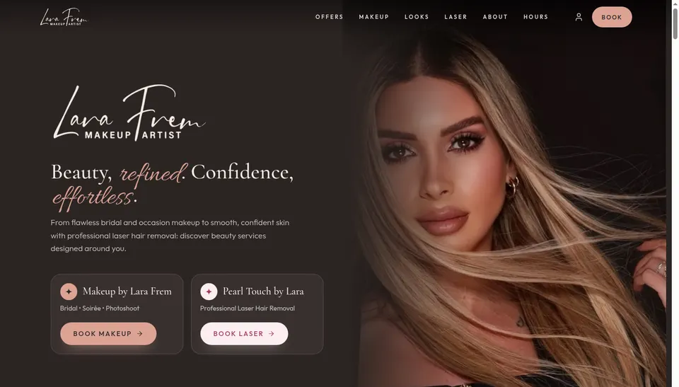 Lara Frem, Beauty salon
