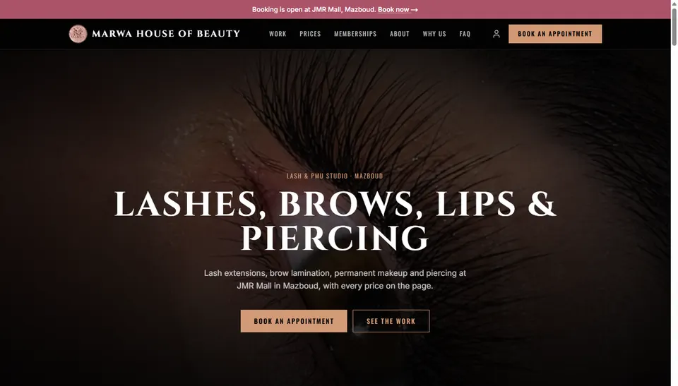 Marwa House of Beauty, Beauty salon