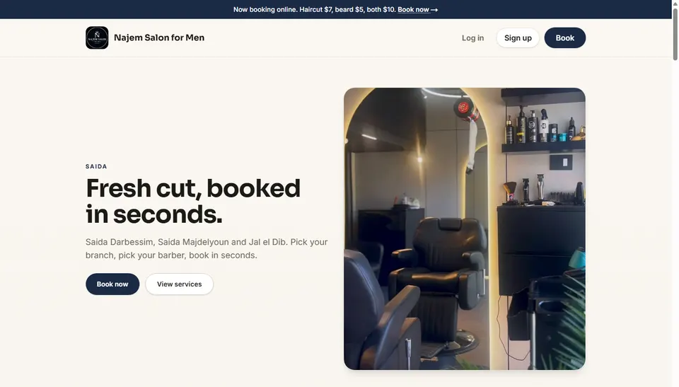Najem Salon for Men, Barbershop
