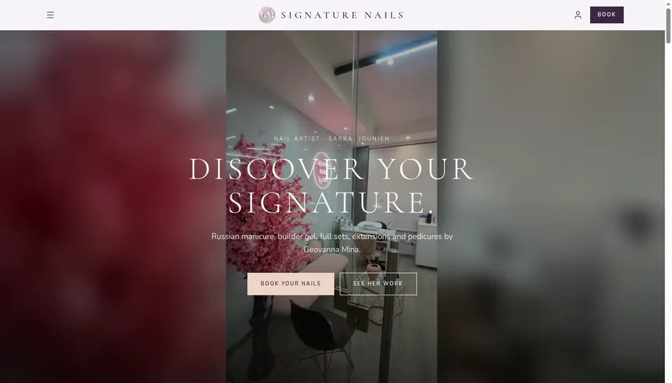 Signature Nails, Beauty salon