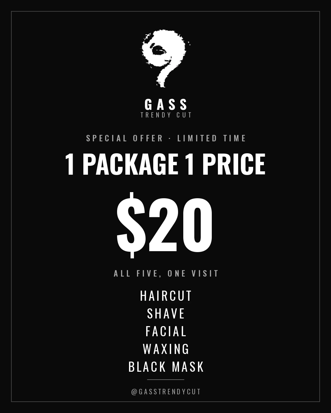 1 package, 1 price